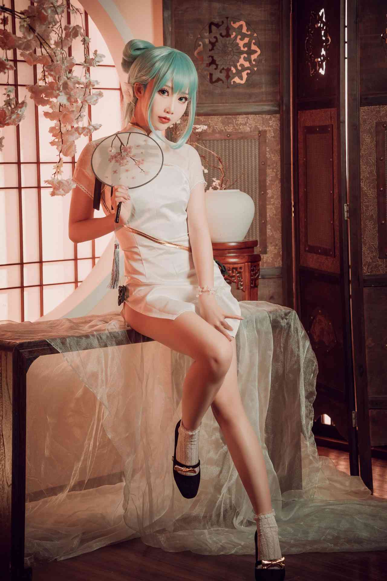 面饼仙儿初音旗袍
